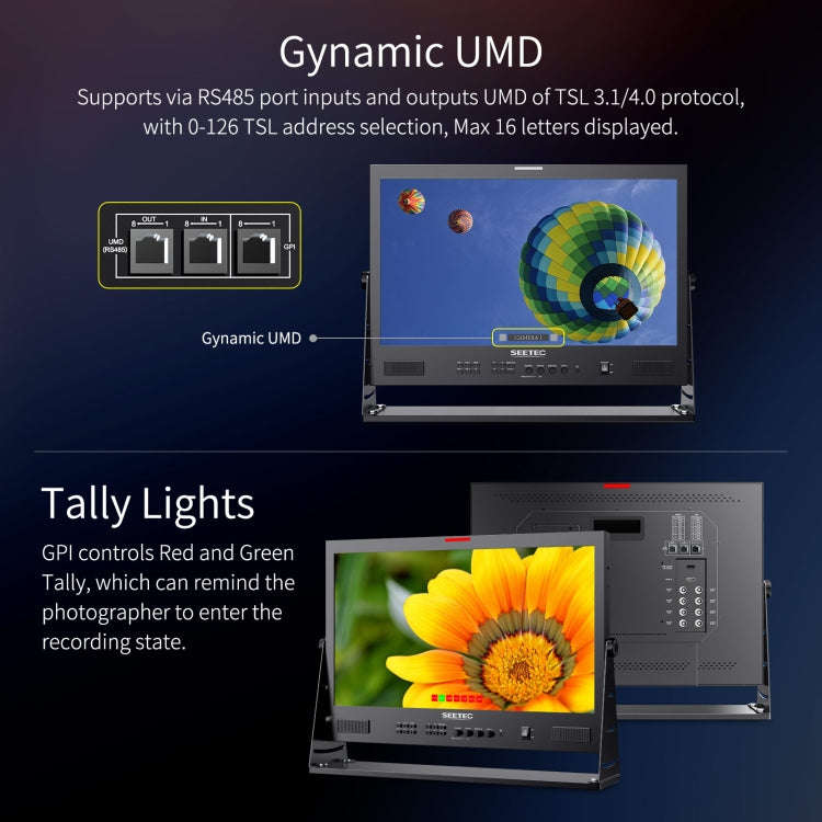 SEETEC ATEM215S 21.5 inch  3G-SDI HDMI Full HD 1920x1080 Multi-camera Broadcast Monitor(US Plug)