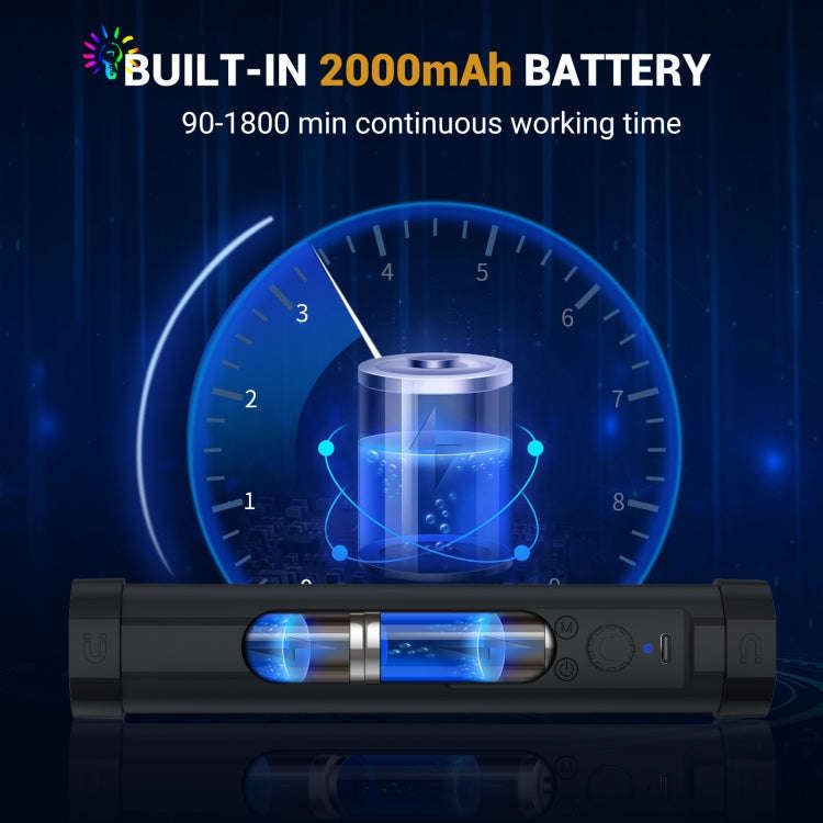 LUXCeO P100 RGB Photo Video Light Stick Handheld Fill Light with Remote Control & Grid Softbox
