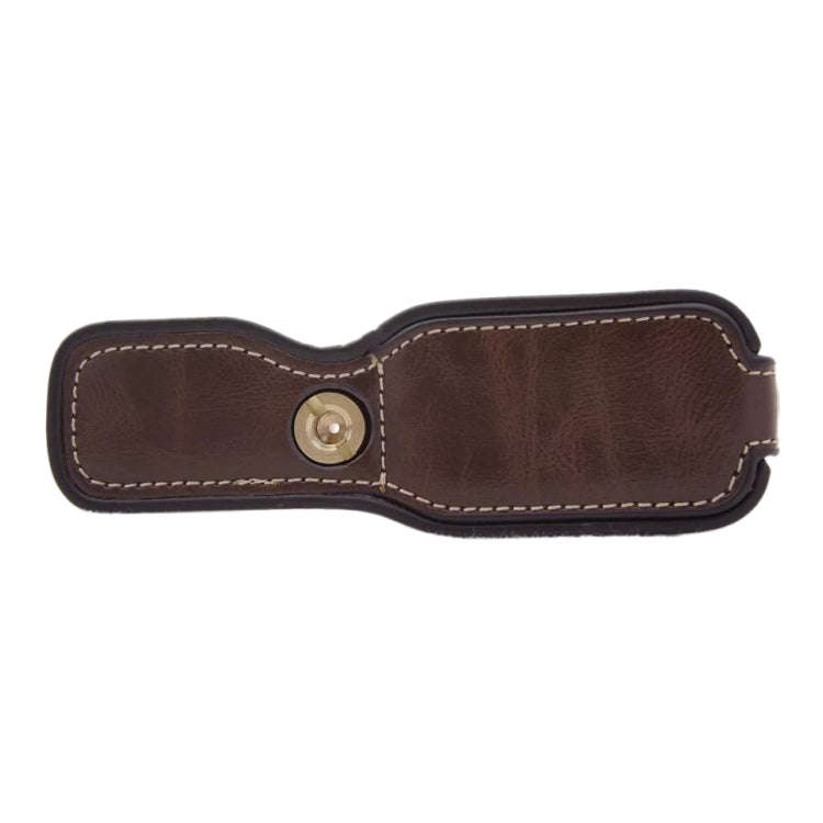 1/4 inch Thread PU Leather Camera Half Case Base for Canon EOS M100 (Coffee)