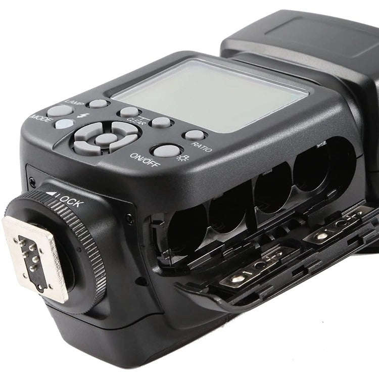 TRIOPO TR-15EX Macro Ring TTL Flash Light with 6 Different Size Adapter Rings For Canon E-TTL(Black)