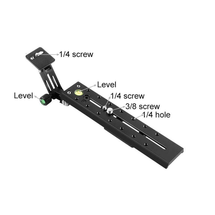 BEXIN VR-220 220mm Length Aluminum Alloy Extended Quick Release Plate for Manfrotto / Sachtler (B...