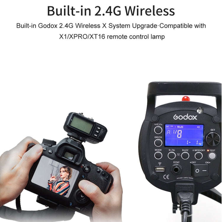 Godox QT600IIM 600Ws 1/8000s High Speed  Strobe Studio Flash Light(EU Plug)