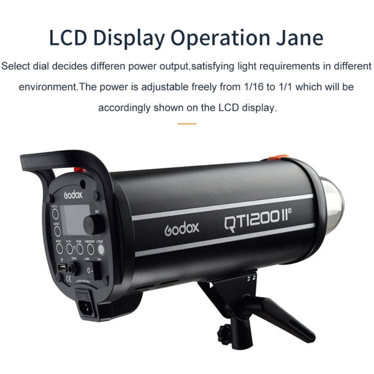 Godox QT1200IIM 1200Ws 1/8000s High Speed  Strobe Studio Flash Light(EU Plug)