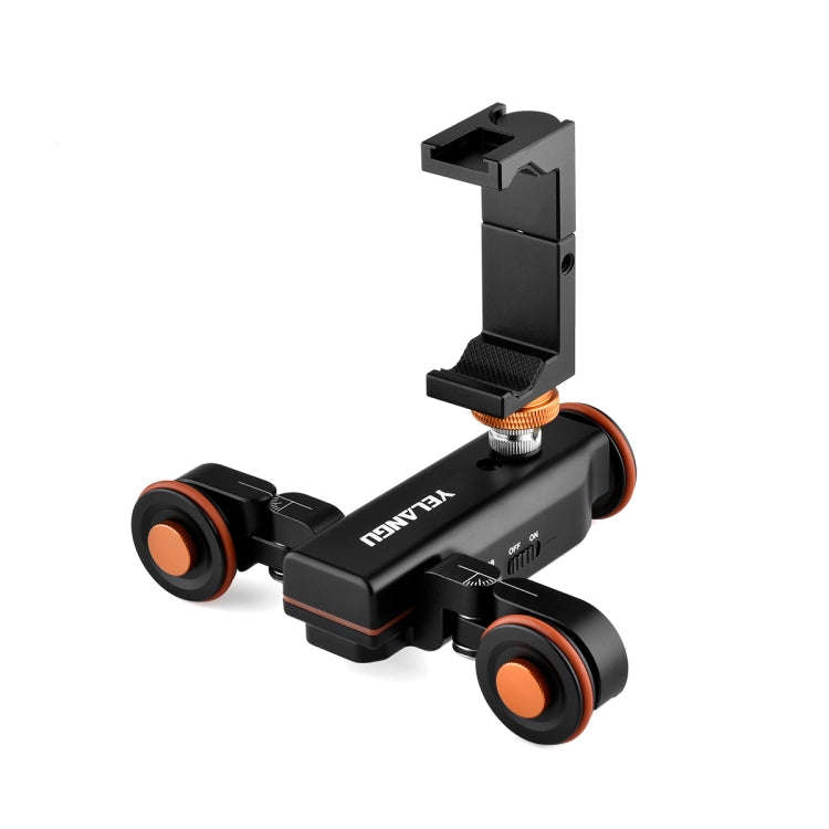 YELANGU L4X Camera Wheel Dolly + PC142 Phone Clamp with Remote, Load: 3kg