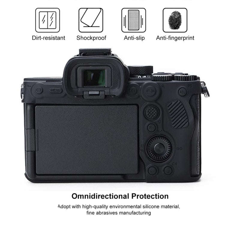 Soft Silicone Protective Case for Sony A7 IV (Black)