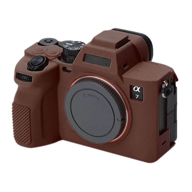 Soft Silicone Protective Case for Sony A7 IV (Coffee)