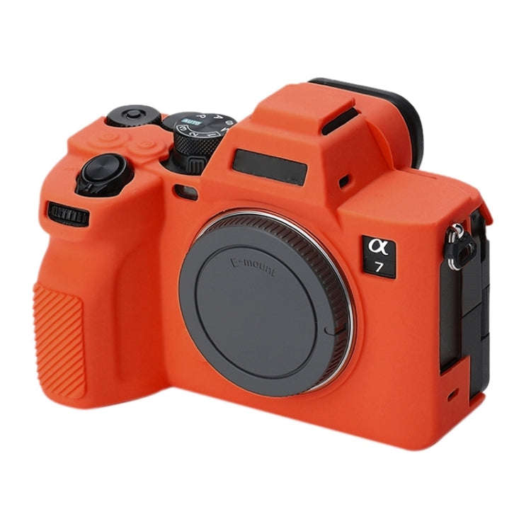 Soft Silicone Protective Case for Sony A7 IV (Orange)