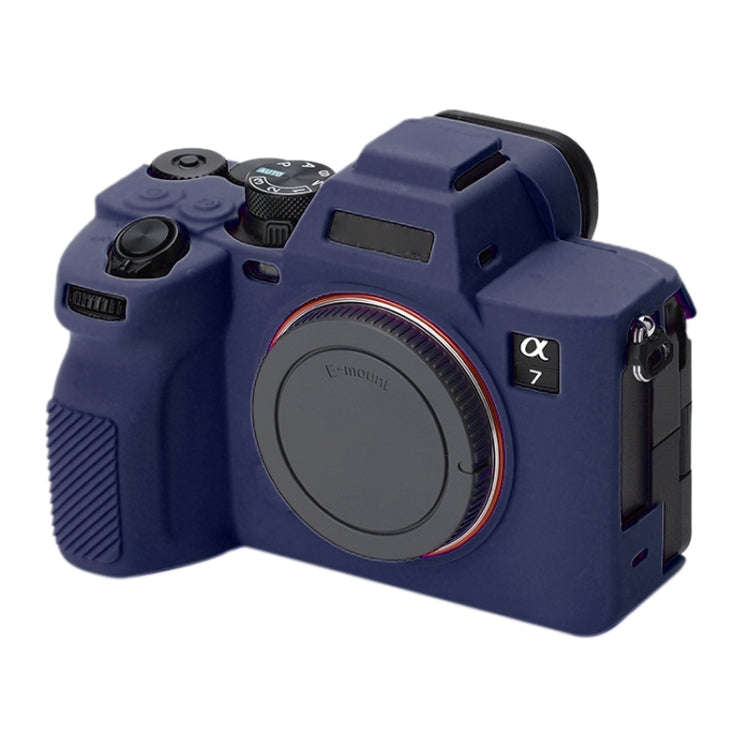 Soft Silicone Protective Case for Sony A7 IV (Blue)
