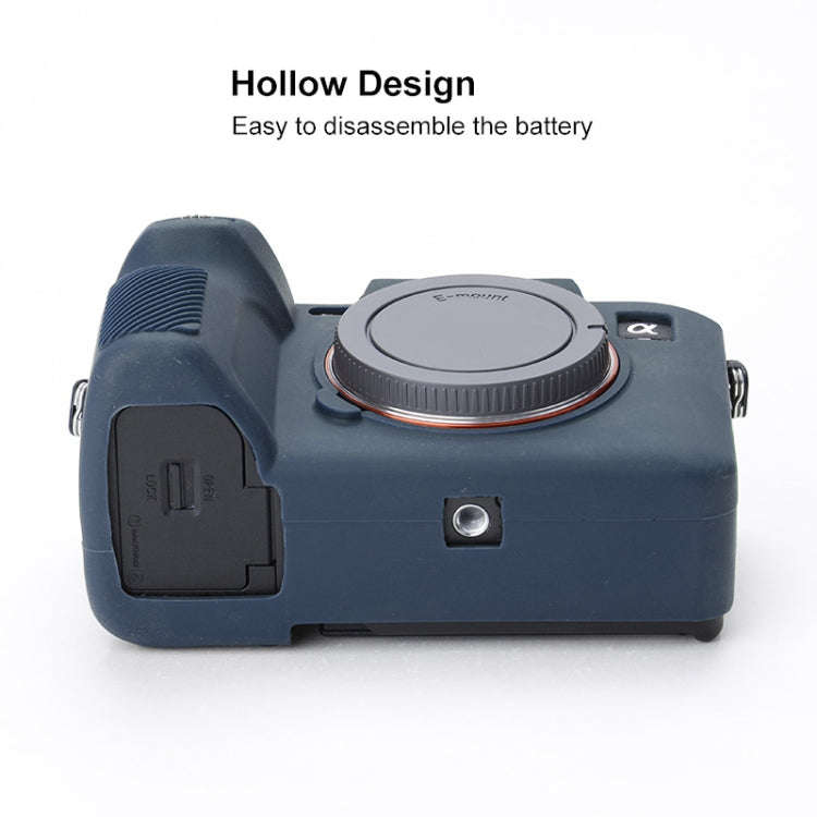 Soft Silicone Protective Case for Sony A7 IV (Blue)