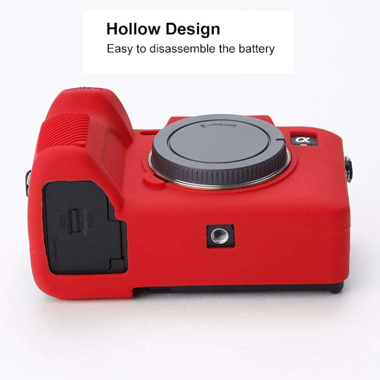 Soft Silicone Protective Case for Sony A7 IV (Red)