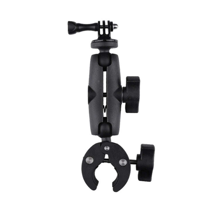 Extended Version 360 Rotation Adjustable Action Camera Clamp Plier Base Holder (Black)