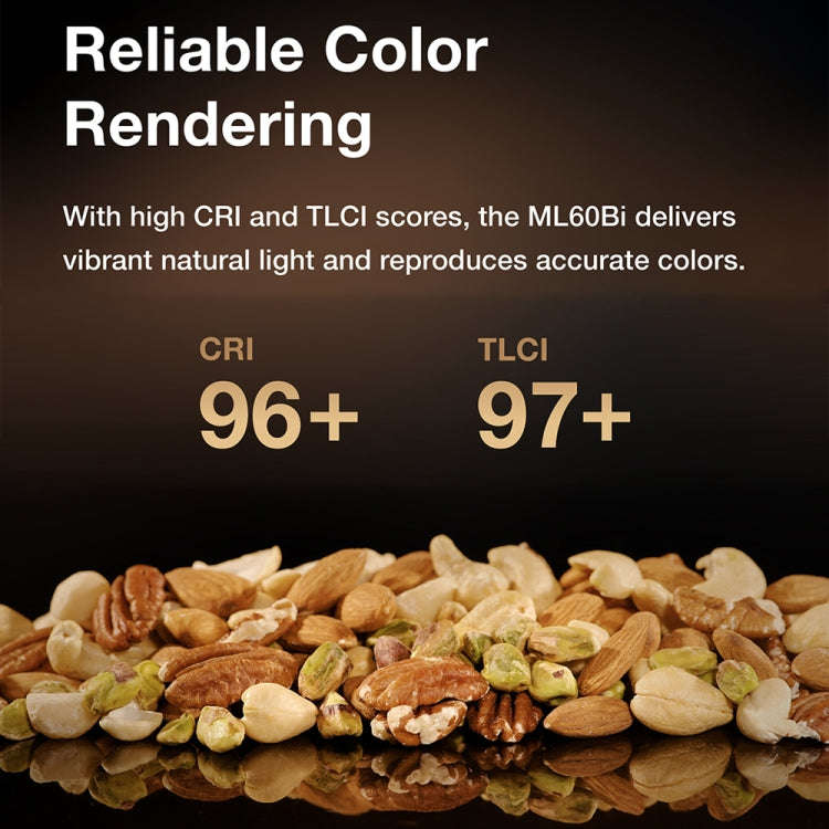 Godox ML60BI 60W LED Light 2800-6500K Brightness Adjustment Video Studio Flash Light(AU Plug)