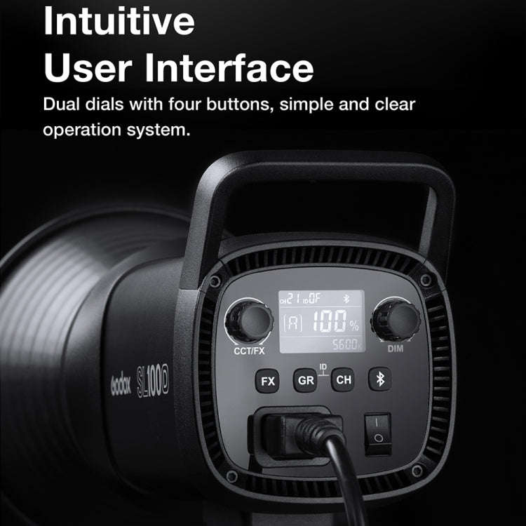 Godox SL100D 100W 5600K Daylight-balanced LED Light Studio Continuous Photo Video Light(EU Plug)