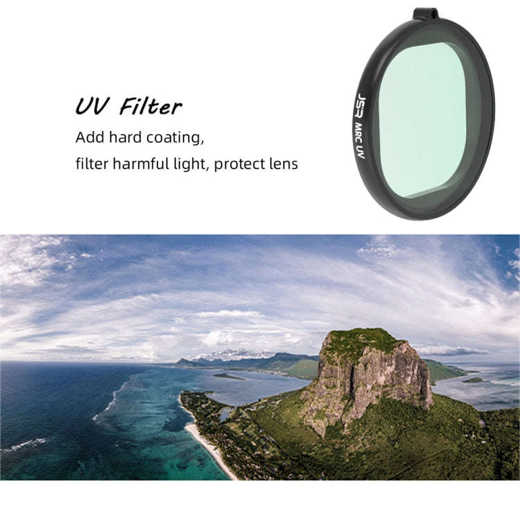 JSR Round Housing Diving 6 in 1 UV + CPL + 16X Macro + Red + Yellow + Purple Lens Filter for GoPr...