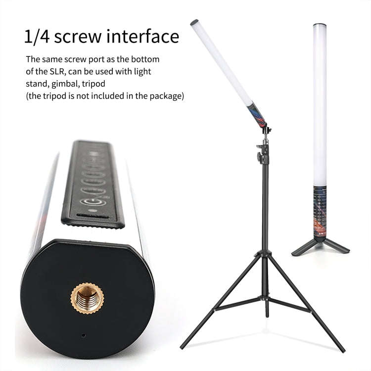 LUXCeO Mood1 50cm RGB Colorful Atmosphere Rhythm LED Stick Handheld Video Photo Fill Light with T...