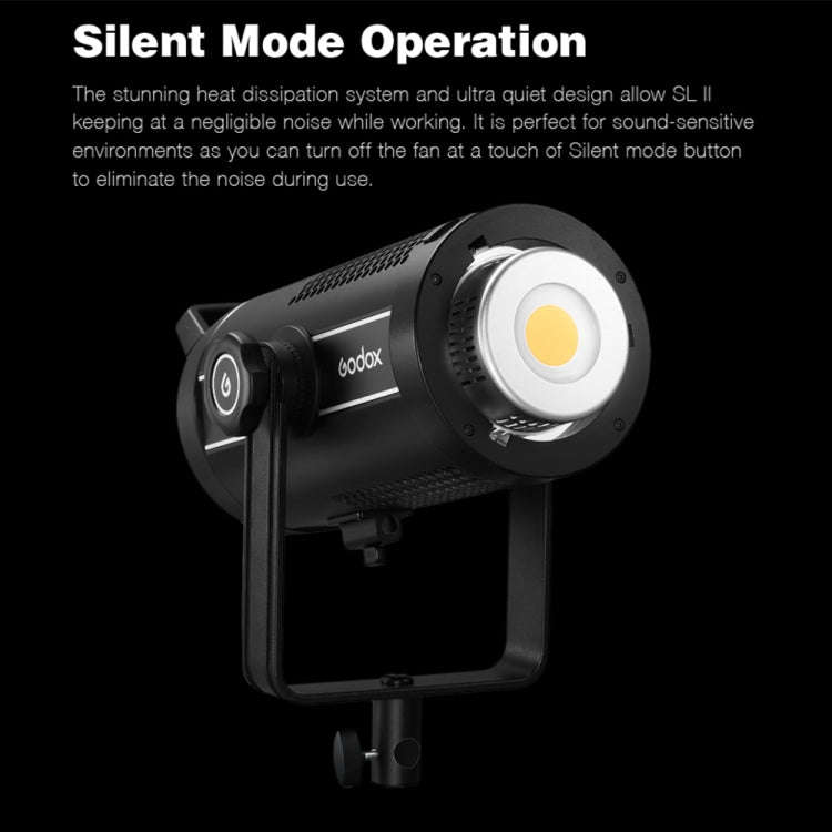 Godox SL200II 200W 5600K Daylight-balanced LED Light Studio Continuous Photo Video Light(US Plug)