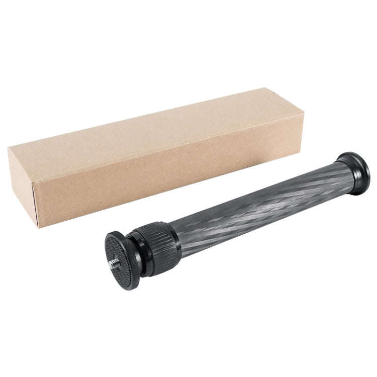 BEXIN P262C 235mm-396mm Tripod Extension Pole Carbon Fiber Center Column Tripod Extender(Black)