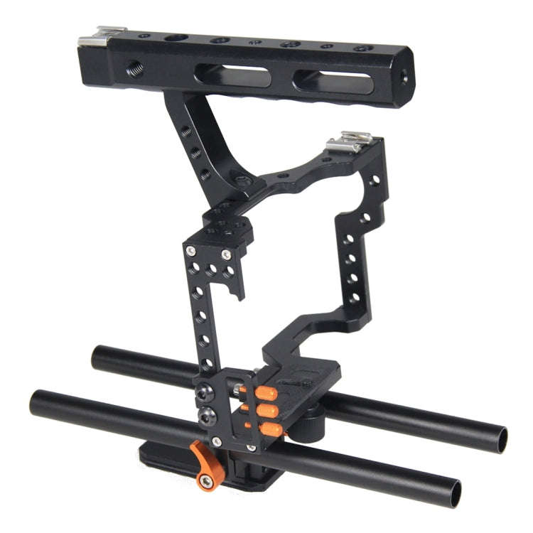 YELANGU YLG0904A-C Handle Video Camera Cage Stabilizer for Panasonic Lumix DMC-GH4 / Sony A7 & A7...