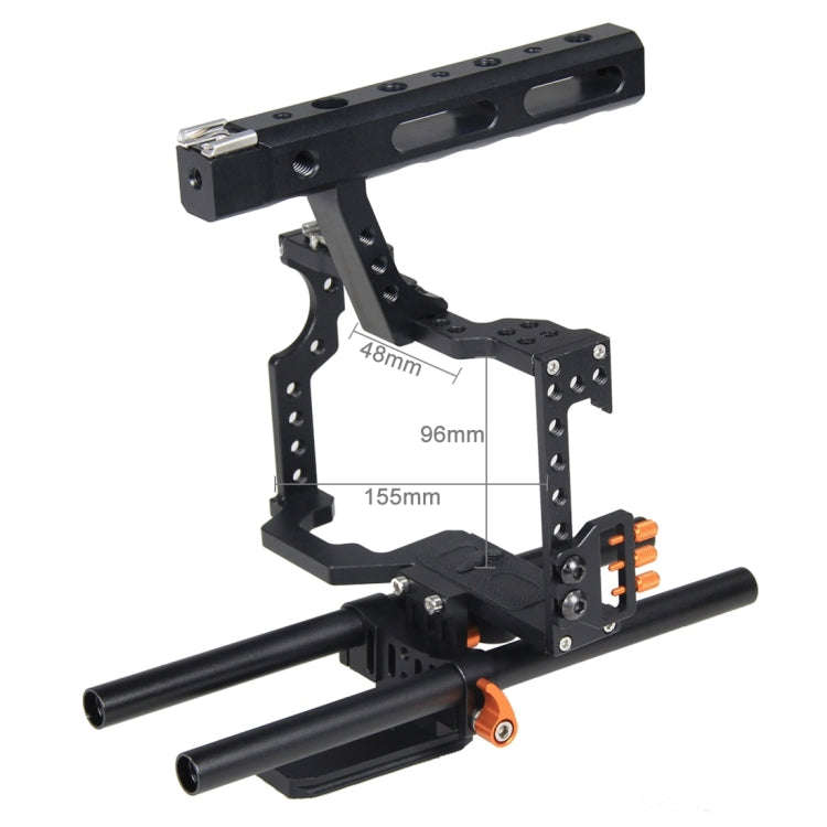 YELANGU YLG0904A-C Handle Video Camera Cage Stabilizer for Panasonic Lumix DMC-GH4 / Sony A7 & A7...