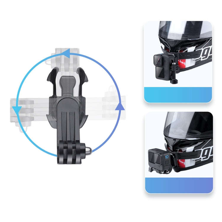 360 Degree Rotation J-Hook Buckle Mount (Black)