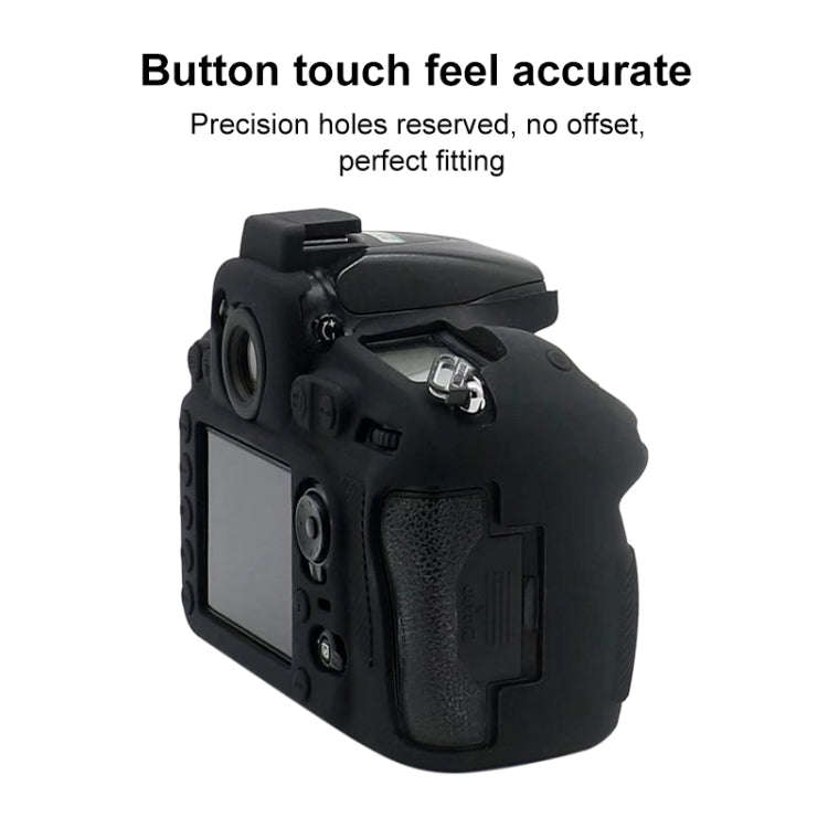 Soft Silicone Protective Case for Nikon D810 (Black)
