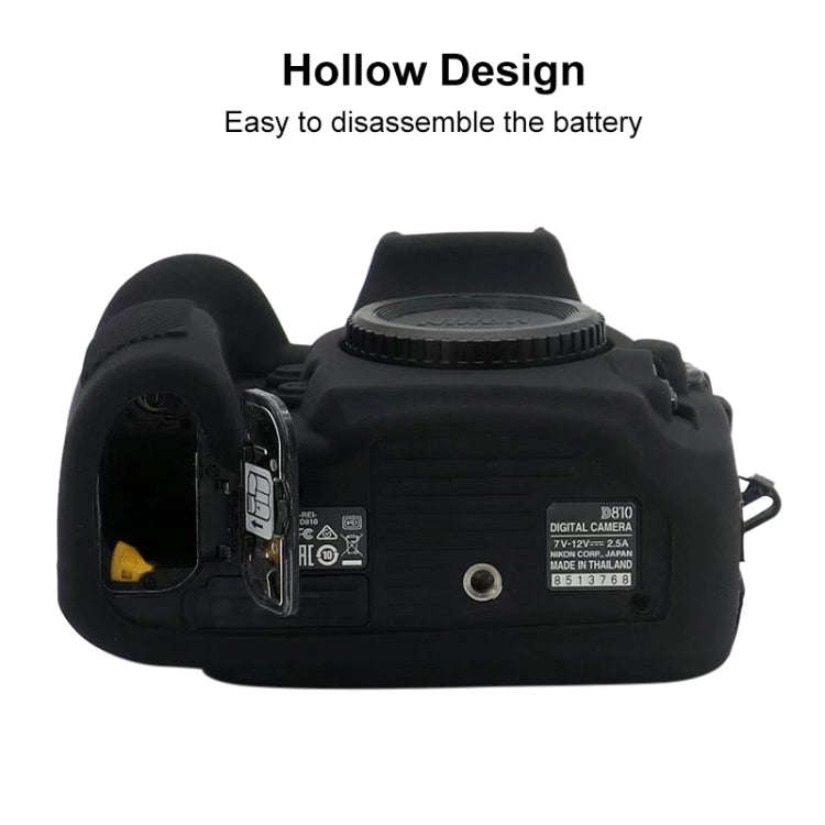 Soft Silicone Protective Case for Nikon D810 (Yellow)