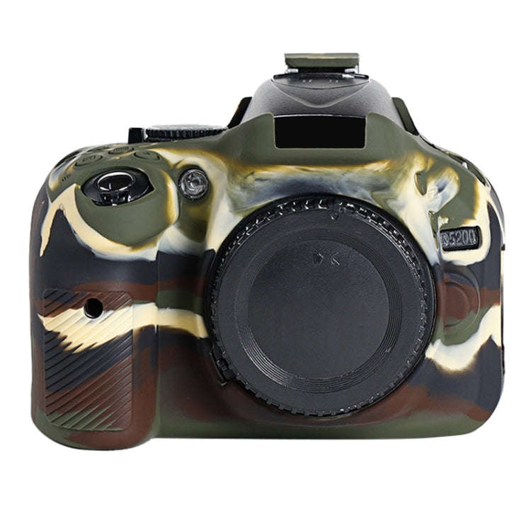 Soft Silicone Protective Case for Nikon D5200 (Camouflage)