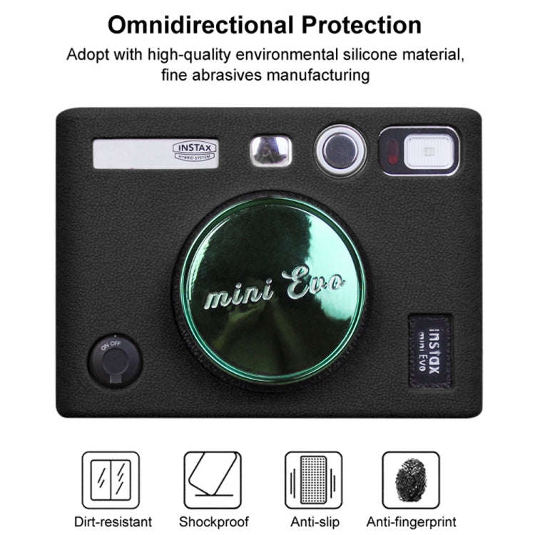 Soft Silicone Protective Case for FUJIFILM instax mini Evo (Black)