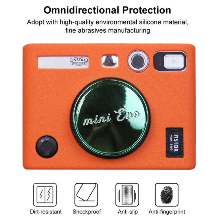 Soft Silicone Protective Case for FUJIFILM instax mini Evo (Orange)