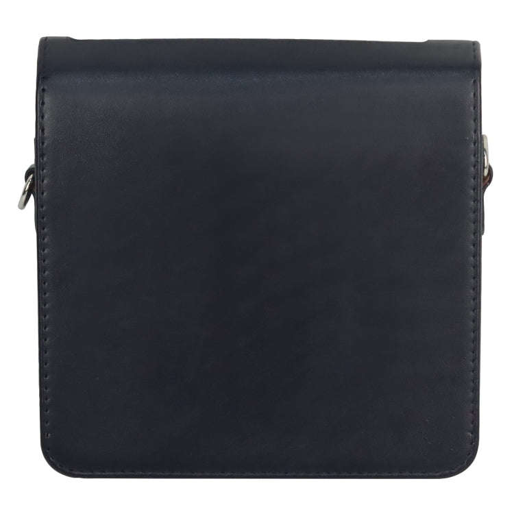 For FUJIFILM instax Link WIDE Full Body PU Leather Case Bag with Strap(Black)