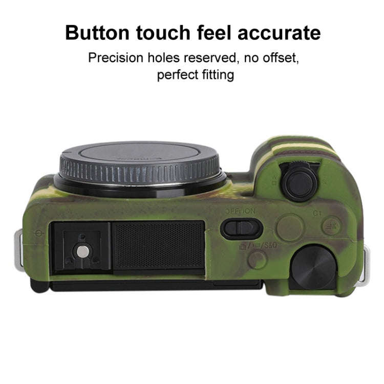 For Sony ZV-E10 Soft Silicone Protective Case (Camouflage)