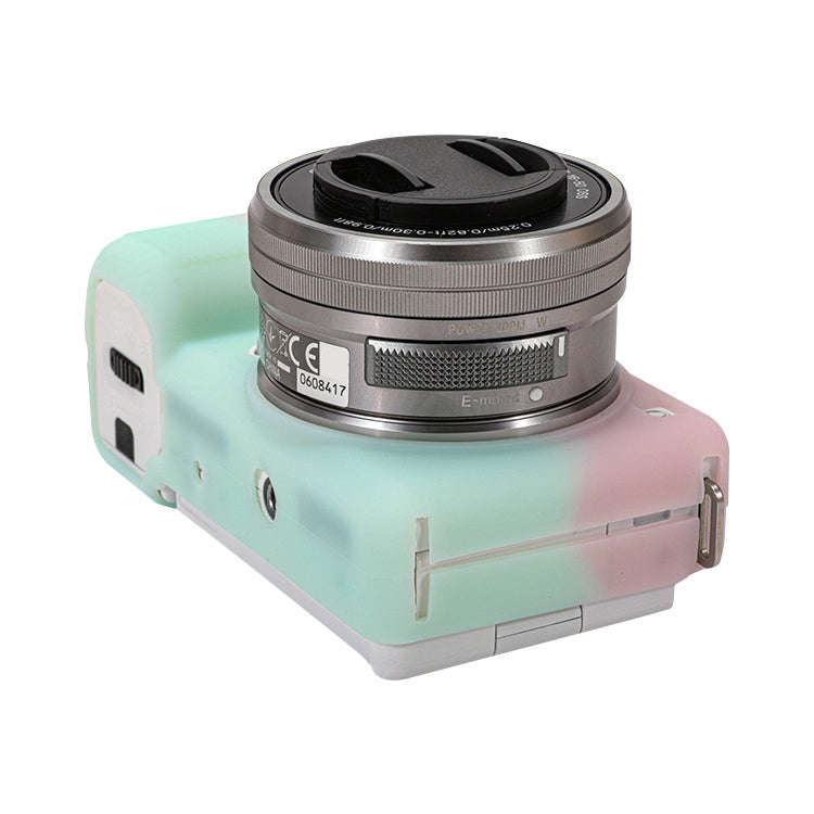 For Sony ZV-E10 Soft Silicone Protective Case (Light Green)