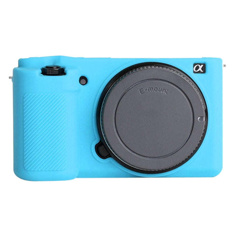 For Sony ZV-E10 Soft Silicone Protective Case (Blue)