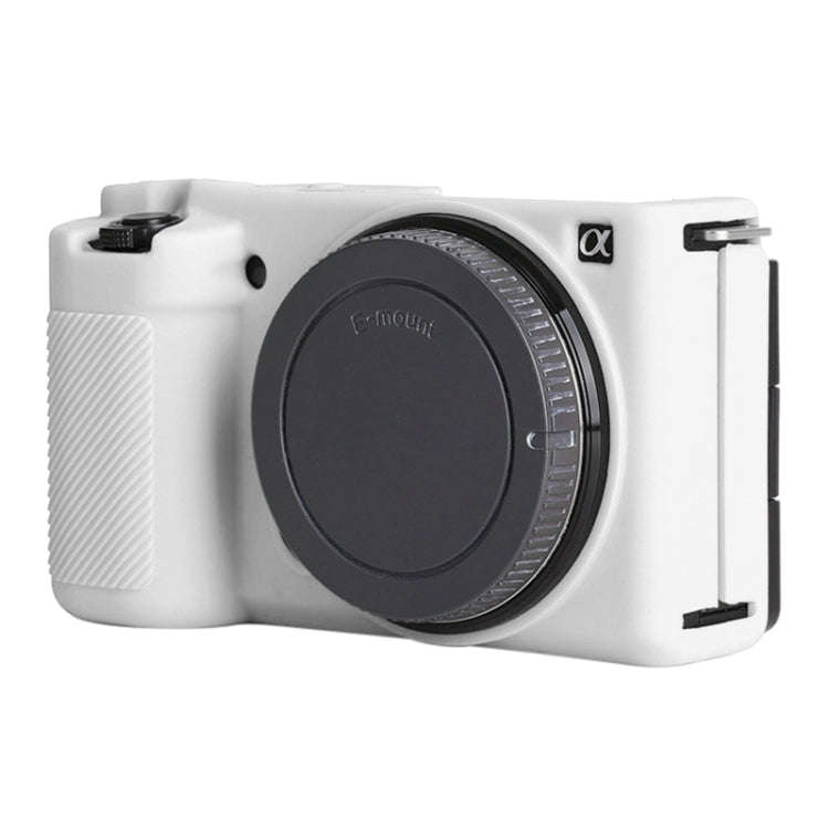 For Sony ZV-E10 Soft Silicone Protective Case (White)