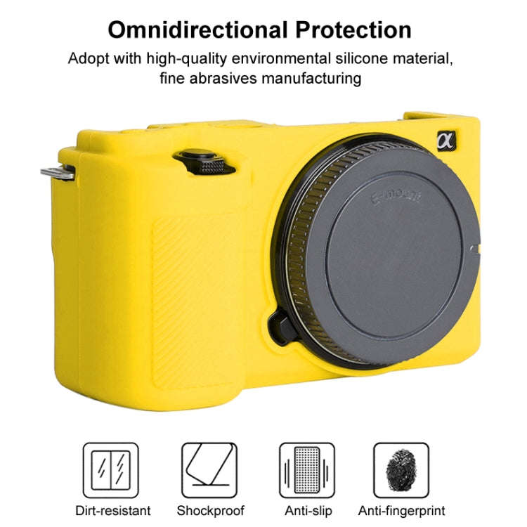 For Sony ZV-E10 Soft Silicone Protective Case (Yellow)
