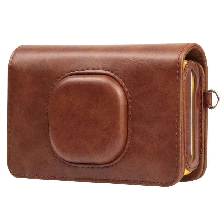 For Kodak Mini Shot2 C210 instax Full Body Camera PU Leather Case Bag with Strap(Brown)