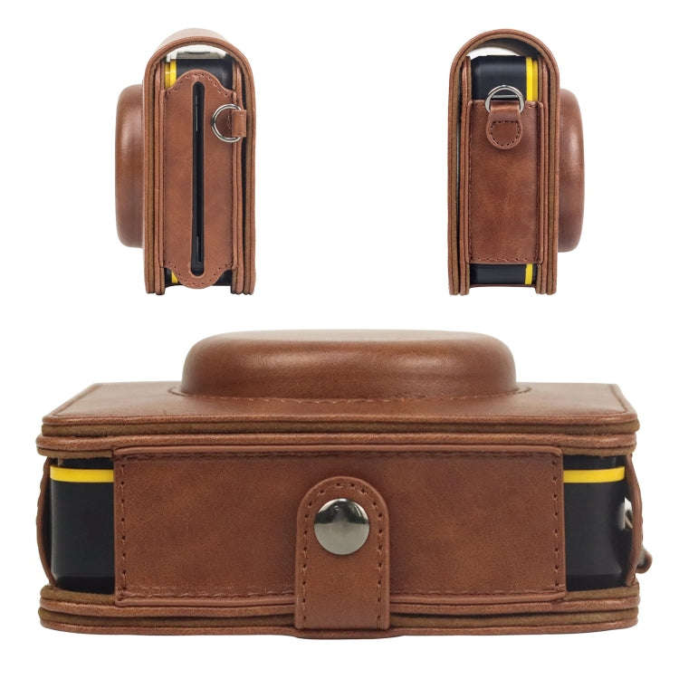For Kodak Mini Shot 3 Square Retro / C300R instax Full Body Camera PU Leather Case Bag with Strap...