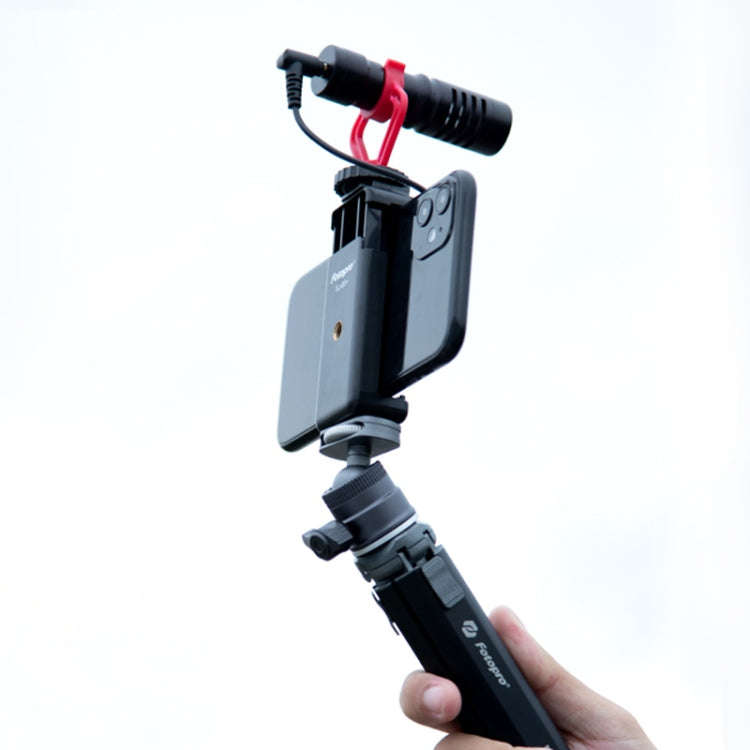 Fotopro SY-390+P-1hx Mini Aluminium Alloy Tripod Holder, Load: 2KG (Black)