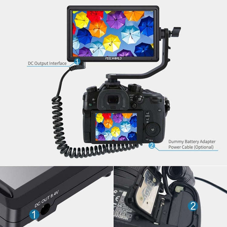 FEELWORLD FW568 V3 6 inch 3D LUT DSLR Camera Field Monitor, IPS Full HD 1920 x 1152,  Support HDM...
