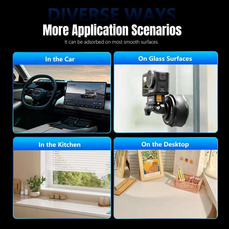 STARTRC Universal Electric Magnetic Suction Cup Mount (Black)