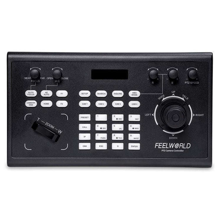 FEELWORLD KBC10 PTZ Camera Controller with Joystick and Keyboard Control ,Support PoE(UK Plug)
