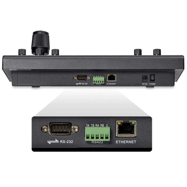FEELWORLD KBC10 PTZ Camera Controller with Joystick and Keyboard Control ,Support PoE(UK Plug)