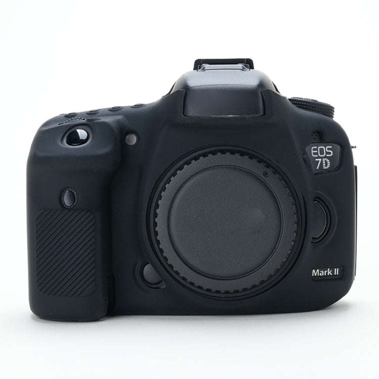 For Canon EOS 7D Mark II Soft Silicone Protective Case (Black)