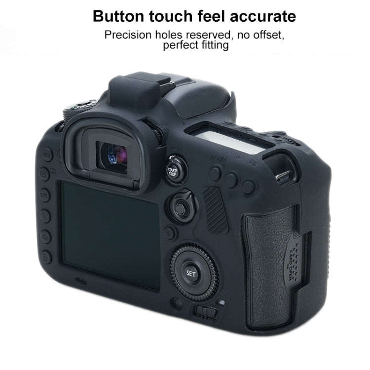 For Canon EOS 7D Mark II Soft Silicone Protective Case (Black)