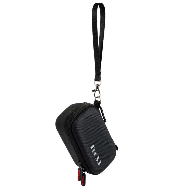 For Insta360 One X3 STARTRC Camera Carry Case with Carabiner & Strap(Black)