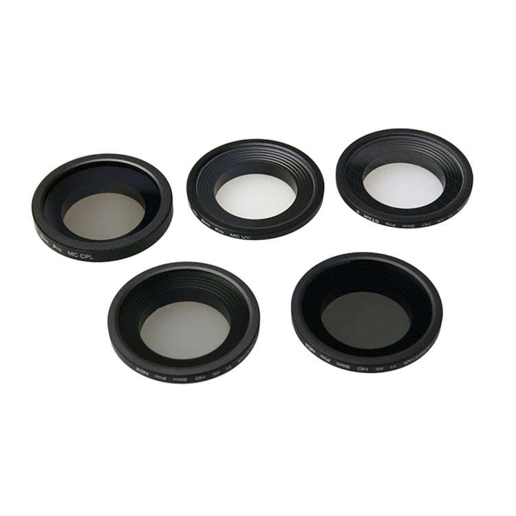 For Xiaomi Xiaoyi Yi II 4K Sport Action Camera Proffesional 34mm Lens Filter(CPL + UV + ND4+ ND2 ...