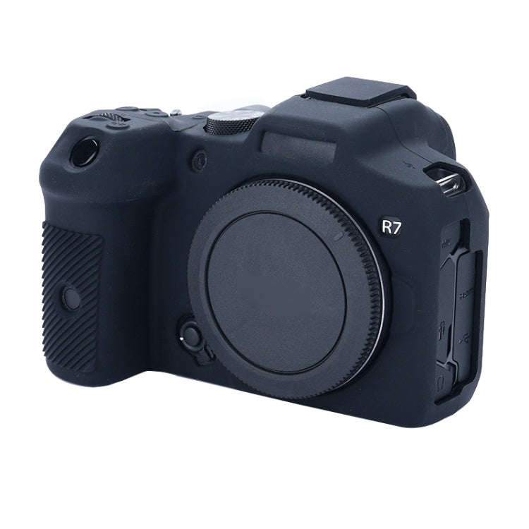 For Canon EOS R7 Soft Silicone Protective Case (Black)