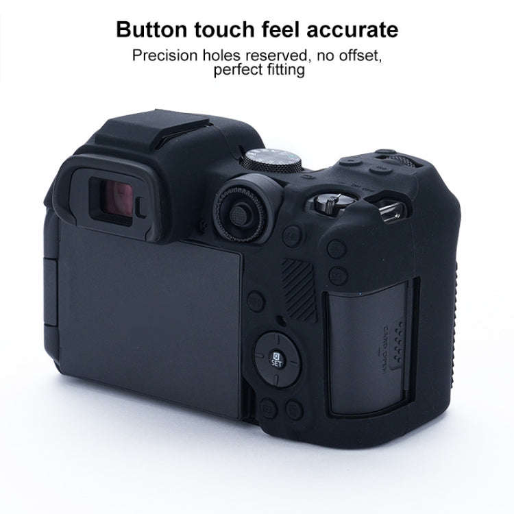 For Canon EOS R7 Soft Silicone Protective Case (Black)