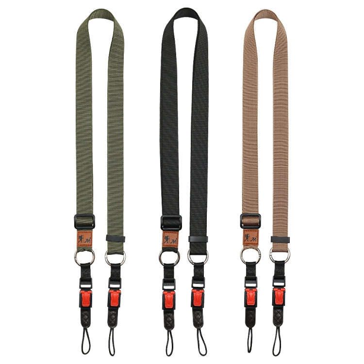 XJ03 Camera Shoulder Hanging Neck Strap(Dark Green)