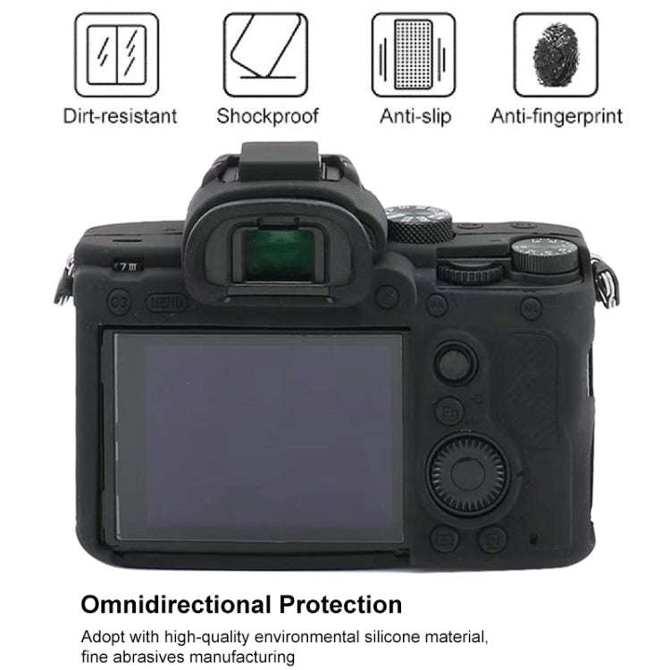 For Sony  A7S III / A7S3 Soft Silicone Protective Case(Camouflage)